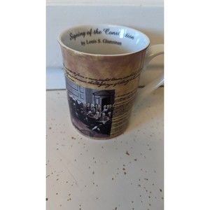 WE THE PEOPLE AMERICAN HISTORY COLLECTOR MUG VINTAGE RARE MUG CONSTITUTION USA